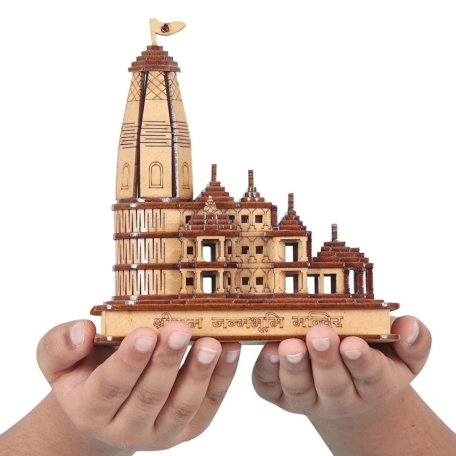 Decorative Showpiece Wood Temple for Gift LASATECH