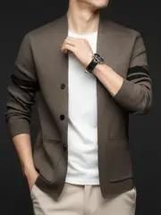 Men's Casual Cardigan Blazer LASATECH