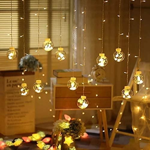 LED Wish Ball Curtain Light Fairy (White) LASATECH