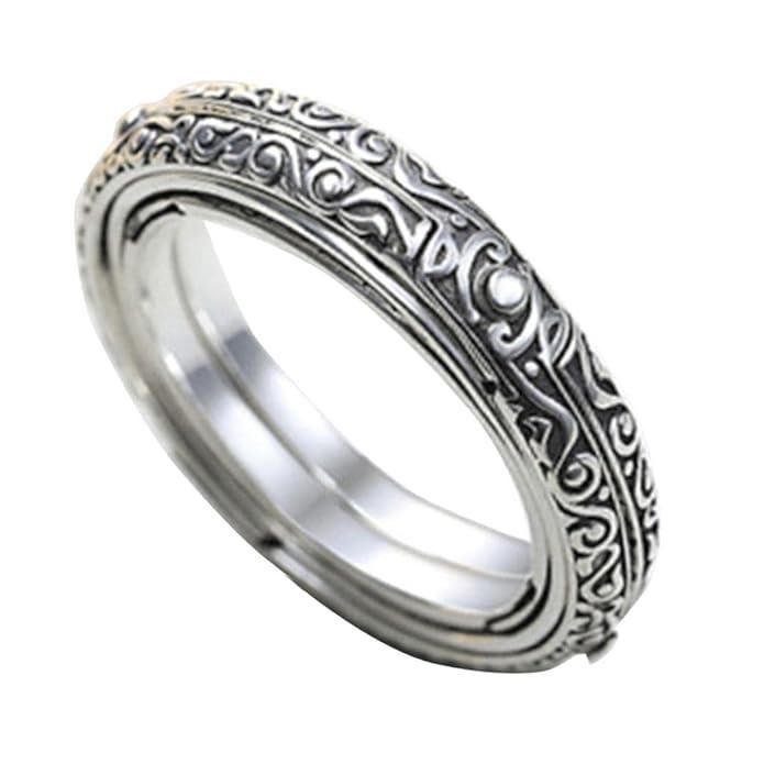 Astronomical Ball Ring Cosmic Finger Ring Couple Jewelry Silver Plated LASATECH