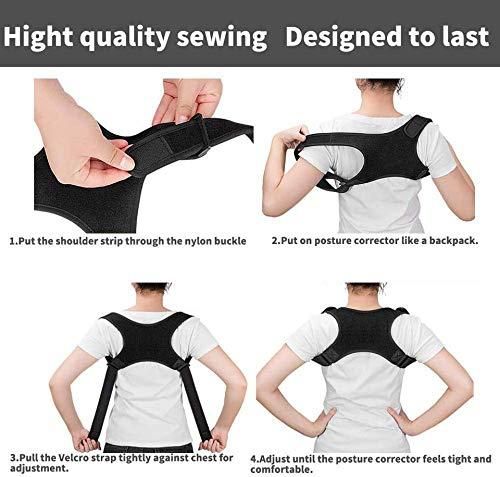 Adjustable Posture Corrector Back Support Children Shoulder Belt LASATECH