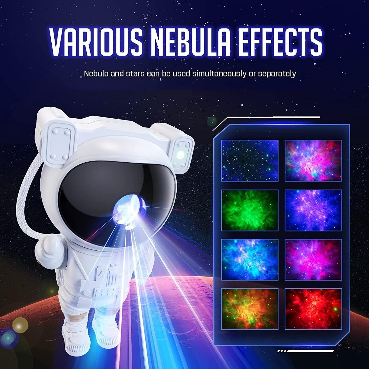 Astronaut Galaxy Projector - 360 Magnetic Head Rotation, Remote Control LASATECH