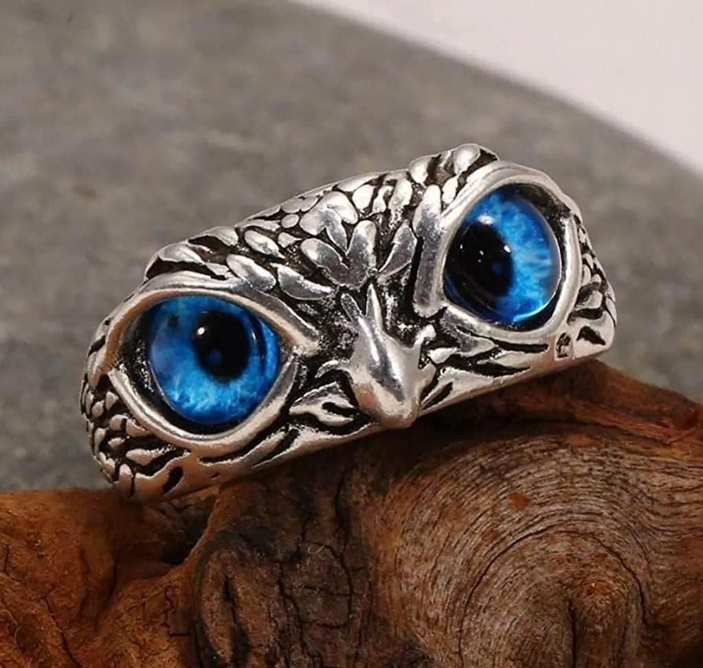 Attractive Silver Plated Owl Ring LASATECH