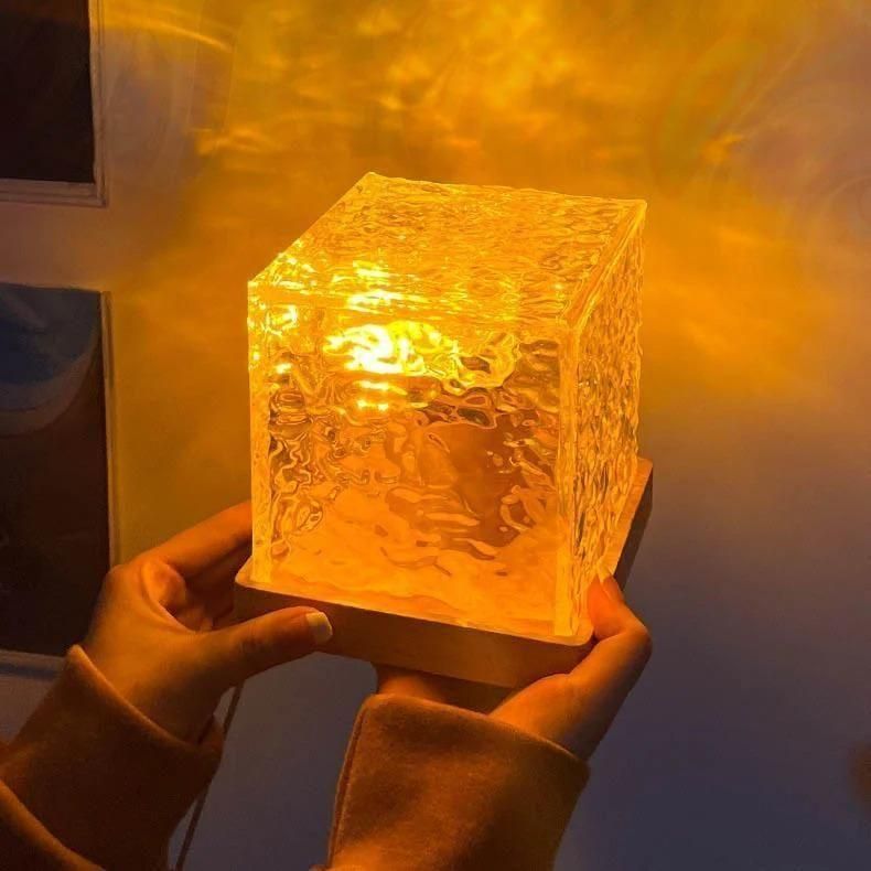 Rotating Water Ripple Night Light Aura Lamp LASATECH