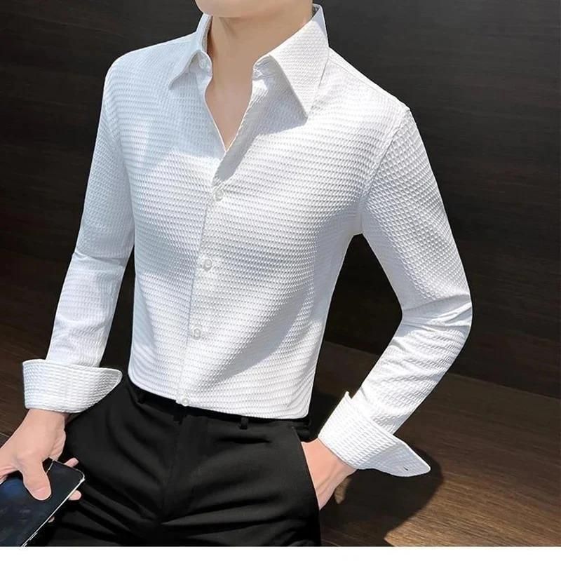 Men's Popcorn Slim Fit Casual Shirt LASATECH