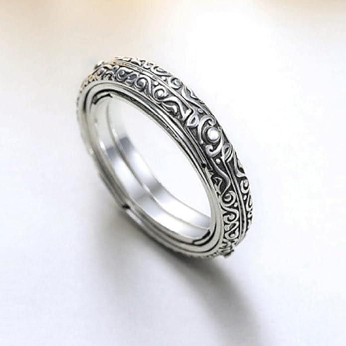 Astronomical Ball Ring Cosmic Finger Ring Couple Jewelry Silver Plated LASATECH