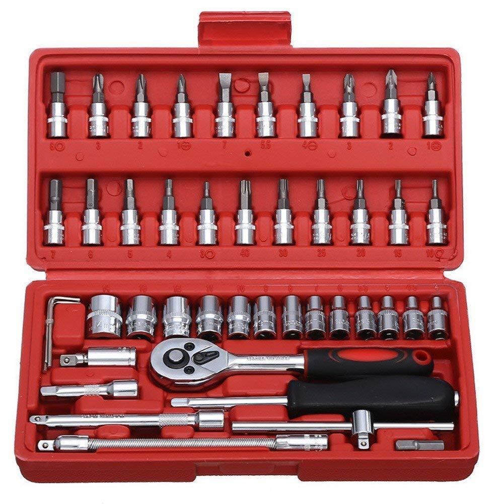 Hardware Tools- 46 in 1 Multi Purpose Combination Socket Tool Kit LASATECH