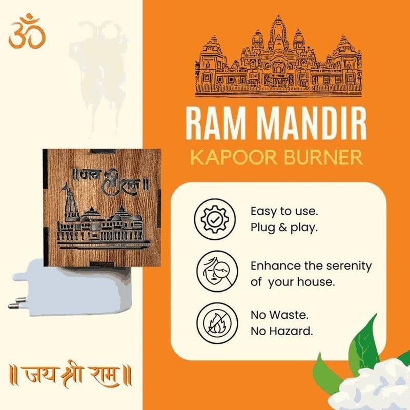 3-in-1 Ayodhya Ram Mandir Aroma Burner & Night lamp LASATECH