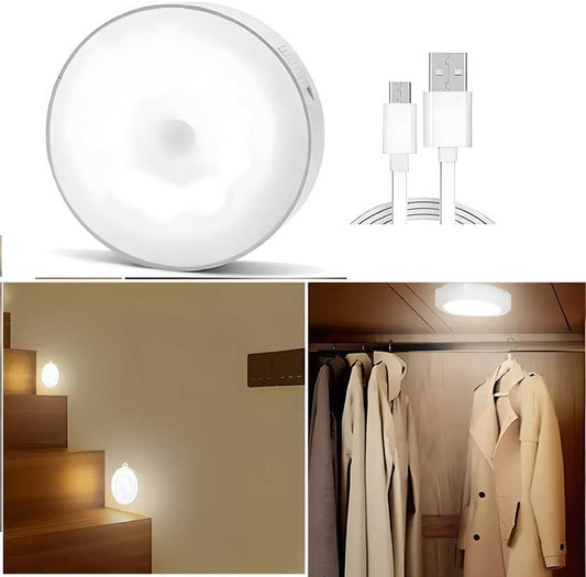 Motion Sensor Light for Home with USB Charging Wireless Self Adhesive LED Night Light LASATECH