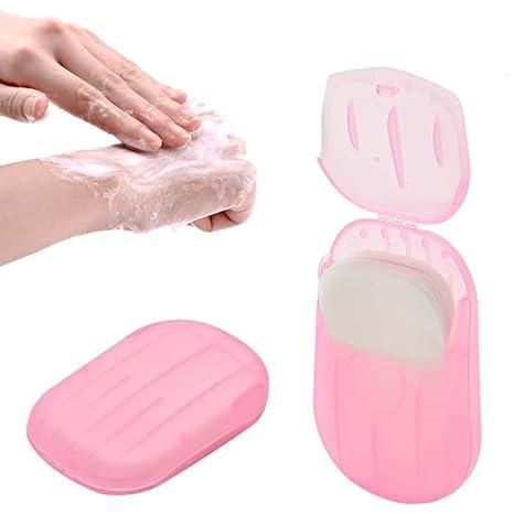3 Pcs Portable Disposable Mini Scented Paper Soap LASATECH