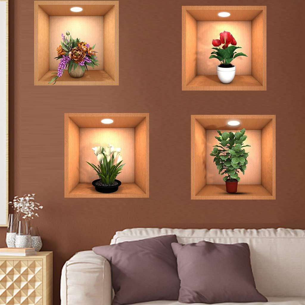 Removable Wall Decor Stickers (Set of 4) LASATECH