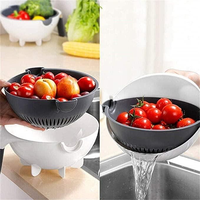 9 in 1 Multifunction Plastic Magic Rotate Vegetable Cutter LASATECH