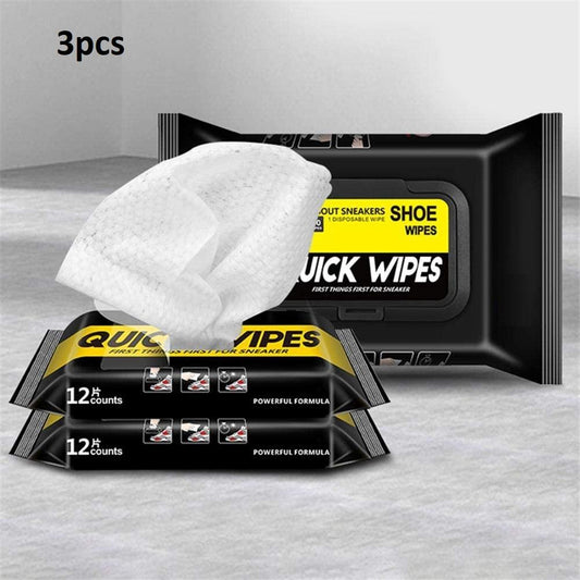 Shoe Tissue- Disposable 12 Pieces/Pack Shoe Sneaker Wipes Cleaner(Pack of 3) LASATECH