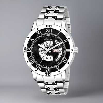 Elegant Multi Function Day And Date Working Metal Wrist Watch LASATECH