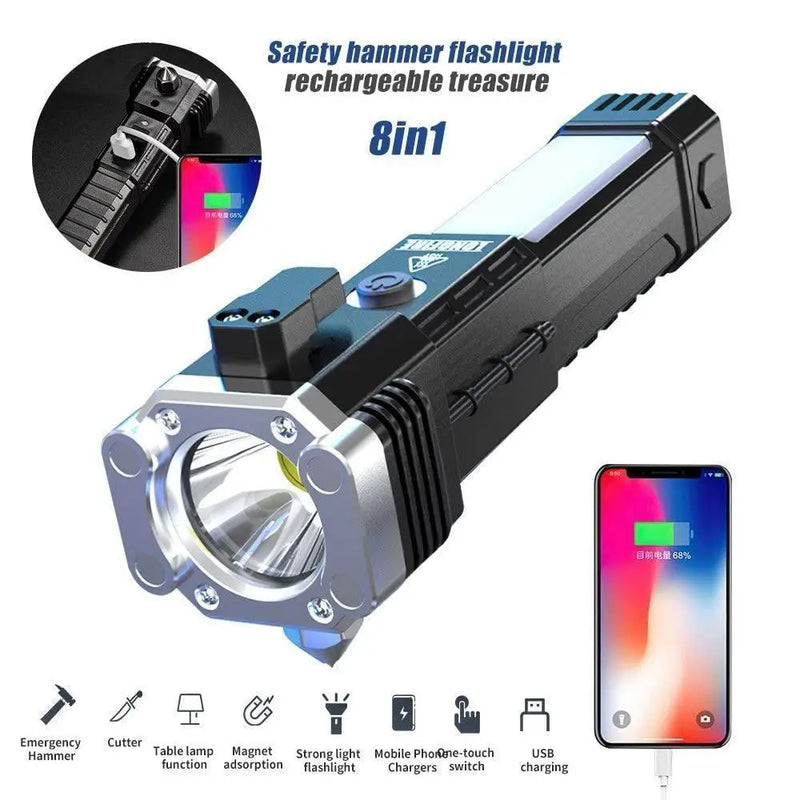 Portable Rechargeable Torch LED Flashlight LASATECH