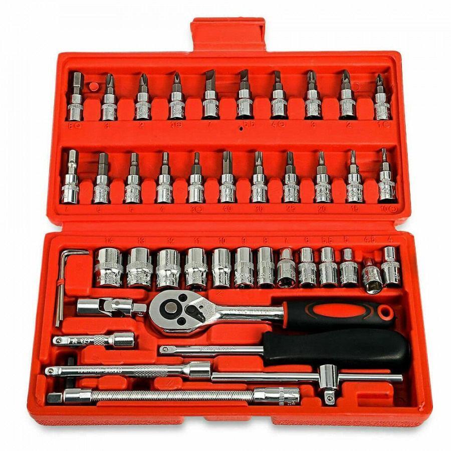 Hardware Tools- 46 in 1 Multi Purpose Combination Socket Tool Kit LASATECH