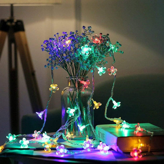 16 LED 4 Meter Blossom Flower Fairy String Lights LASATECH