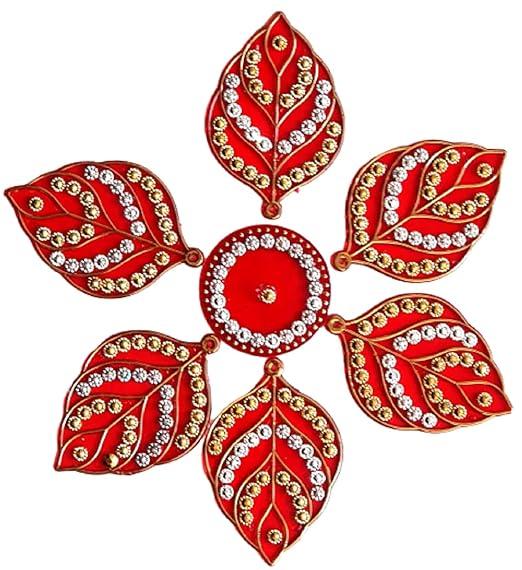 Self Adhesive Decorative Acrylic Diwali Stickers (Set Of 4) LASATECH