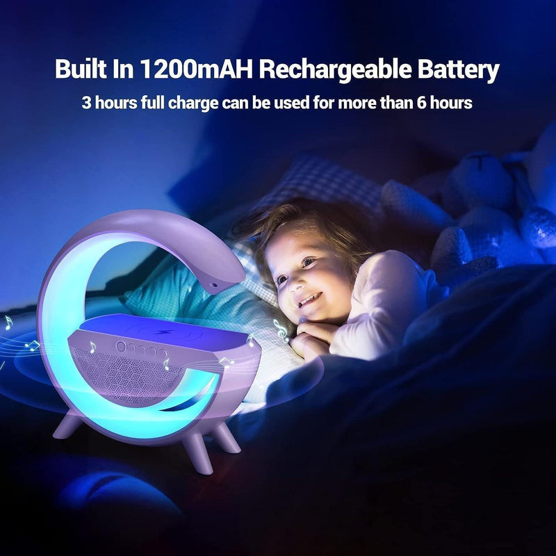 Wireless Charging Atmosphere Lamp with Bluetooth Speaker LASATECH