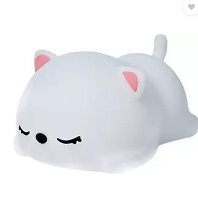 Silicon Snoring Cat Night Light Night Lamp LASATECH