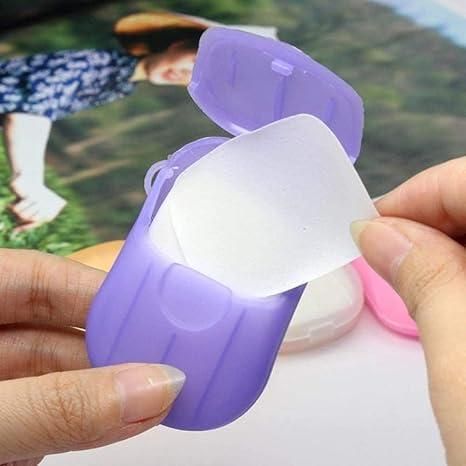 3 Pcs Portable Disposable Mini Scented Paper Soap LASATECH