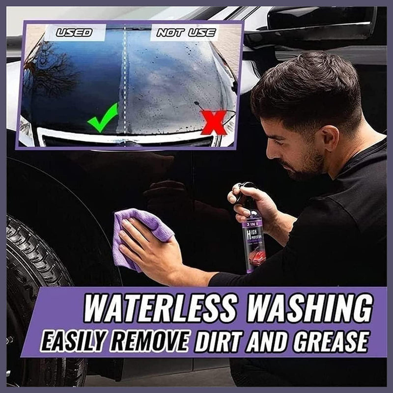 3 in 1 High Protection Quick Car Ceramic Coating Spray - Car Wax Polish Spray (Pack 1) LASATECH