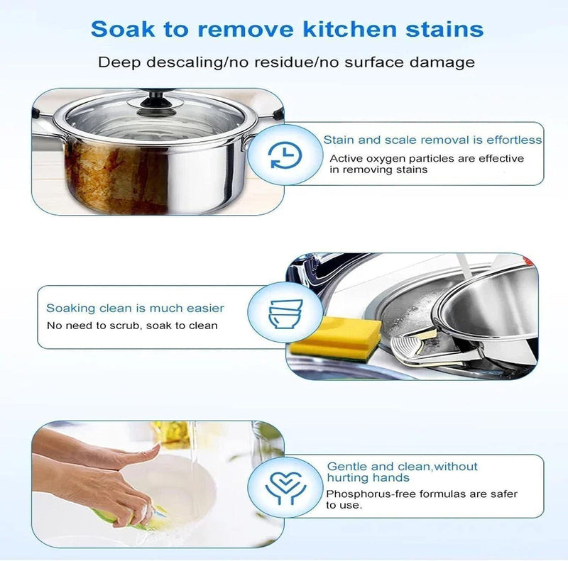 Foam Rust Remover Kitchen All-Purpose Cleaning Powder ( Pack of 2 ) LASATECH