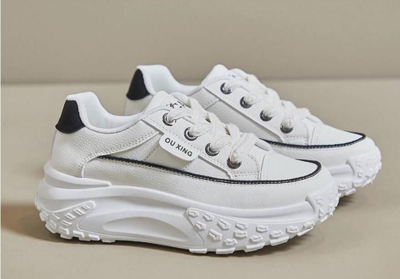 Women's Casual Sneaker Shoes White LASATECH