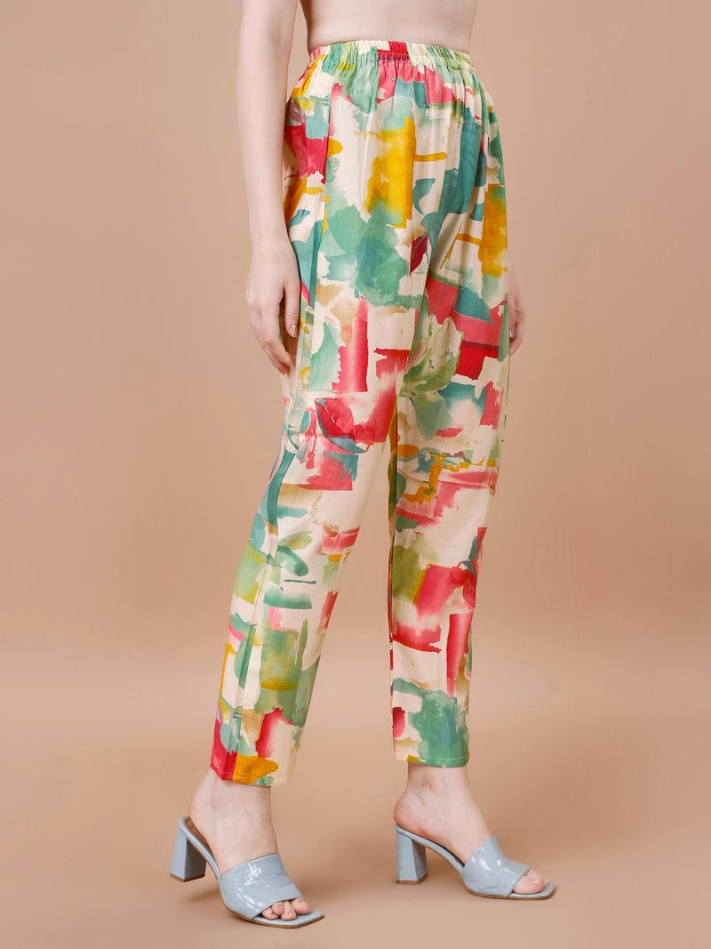 Women Floral Print 2-Piece Co-Ord Set LASATECH