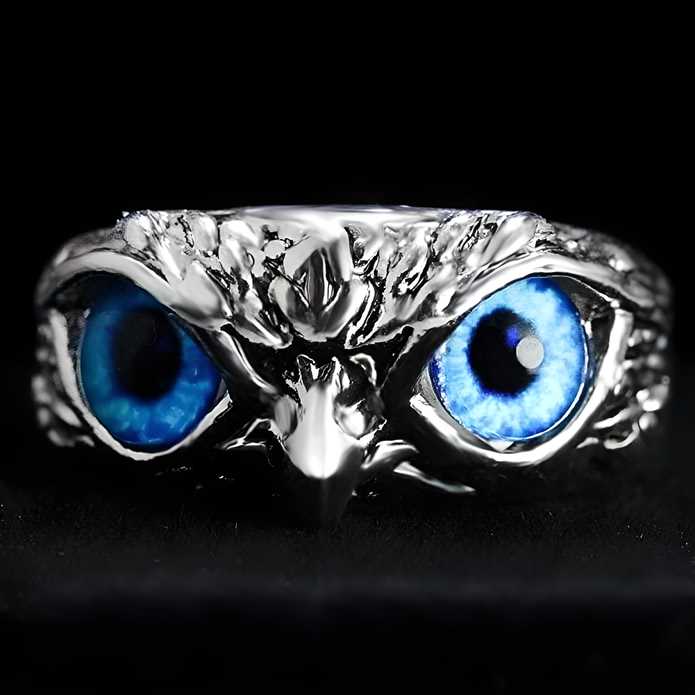 Owl ring (adjustable), metal for men and women LASATECH