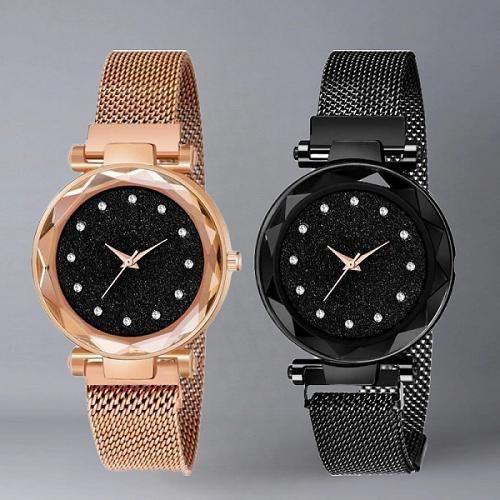 Combo of Women's Metal Watch LASATECH