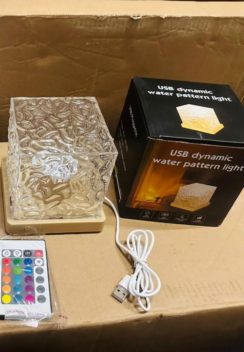 Rotating Water Ripple Night Light Aura Lamp LASATECH