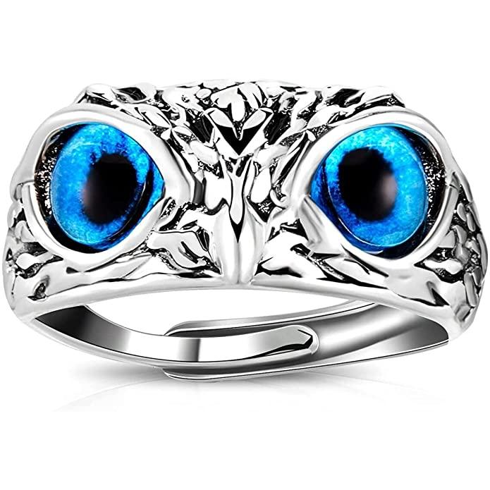 Owl ring (adjustable), metal for men and women LASATECH