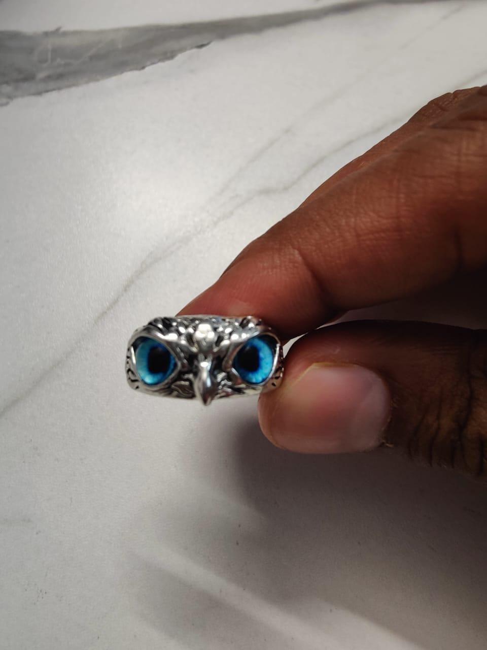 Owl ring (adjustable), metal for men and women LASATECH