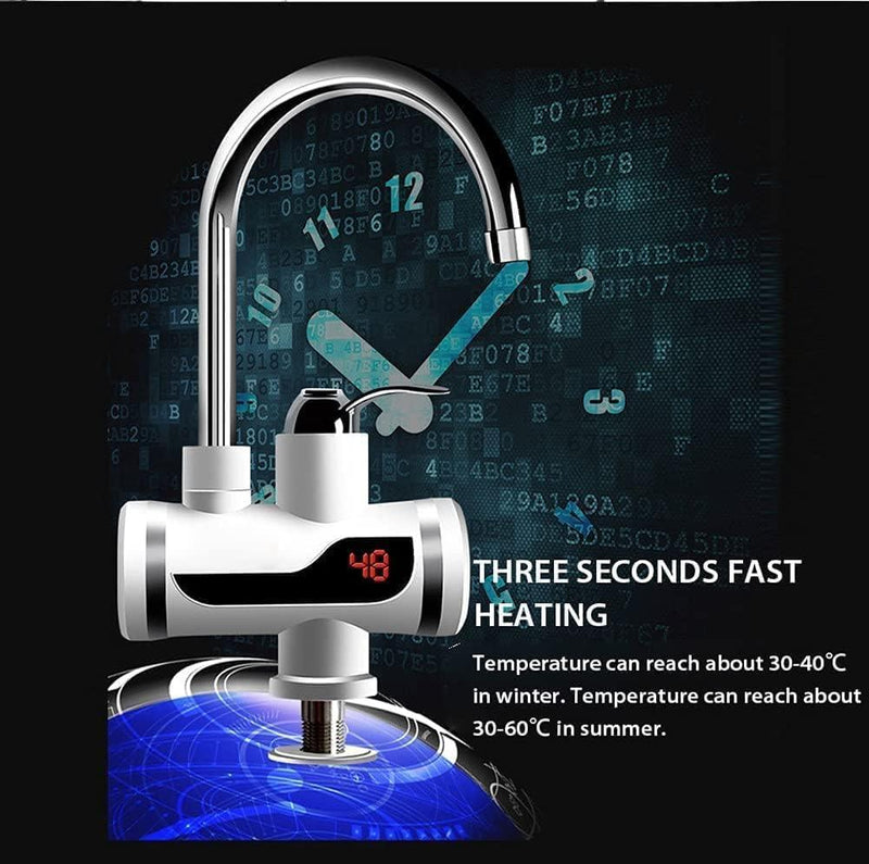Electric Water Heater And Tankless Fast Water Heating Tap Instant Hot Kitchen Faucet LASATECH