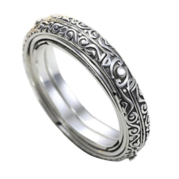 Astronomical Ball Ring Cosmic Finger Ring Couple Jewelry Silver Plated LASATECH