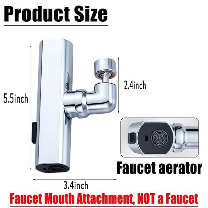 3 in 1 360� Waterfall Kitchen Faucet, Touch Faucet, Extender for Kitchen Sink LASATECH