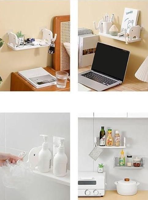 Self Adhesive Floating Shelves Wall Shelf (Pack Of 1) LASATECH
