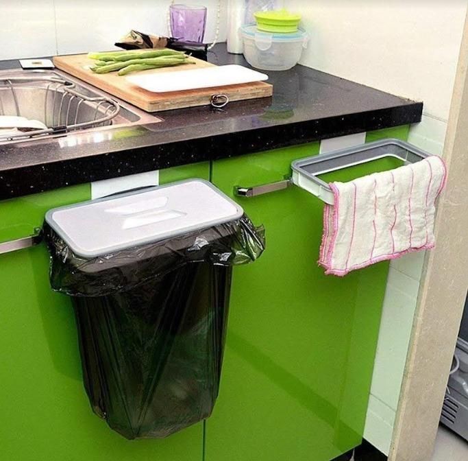 Attach-A-Trash Hanging Trash Bag Holder LASATECH