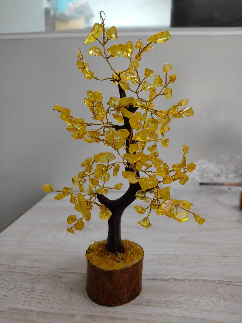 Citrine Crystal Tree Decoration Item LASATECH