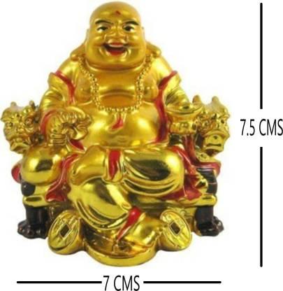 Feng Shui Sitting Laughing Buddha Showpiece LASATECH