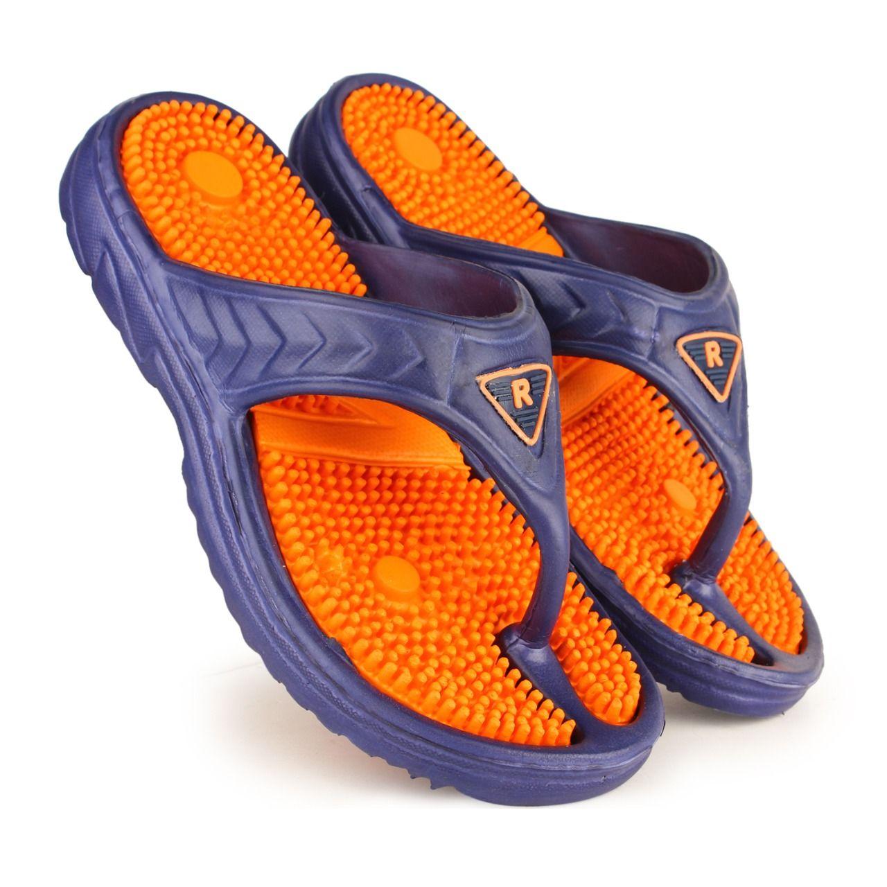 Monex Stylist Orange Slipper For Men