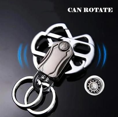 �4 in 1 Keychain Spinner Multi-Function Tool Waist Double Ring Keychain Gift LASATECH