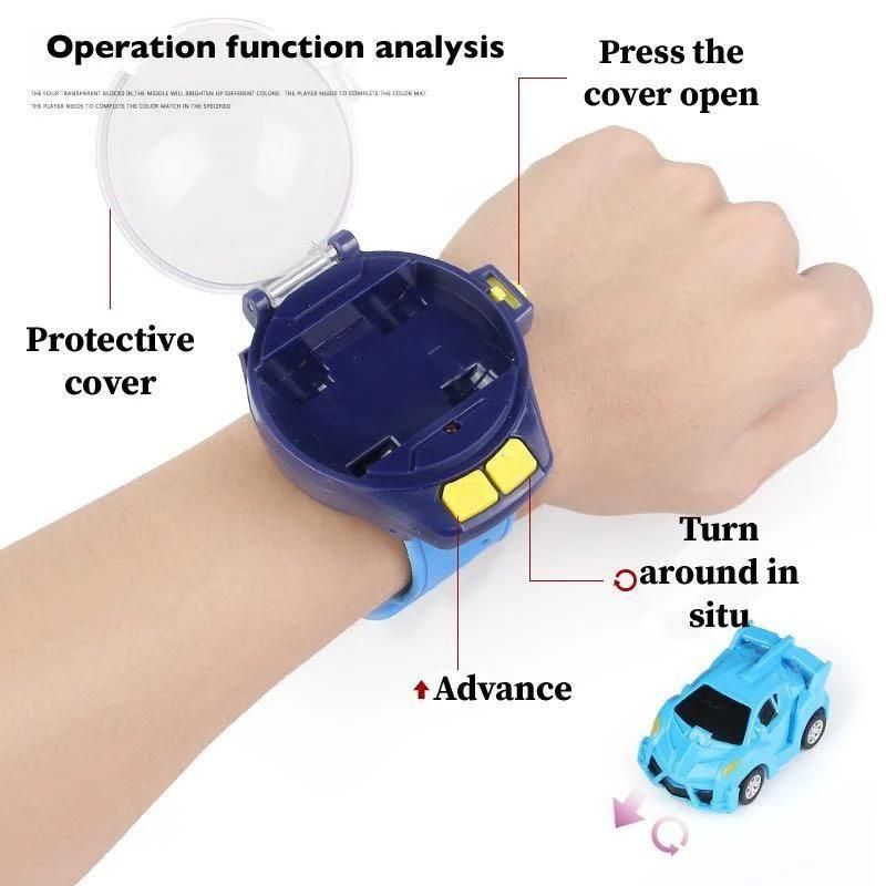 Speed Up Car Cartoon Mini Watch Car Toy, Usb Rechargeable Remote Control Toy LASATECH