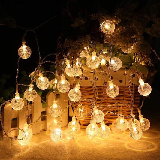 New 16 LED Crystal Balls String Light LASATECH