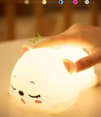 Silicon Snoring Cat Night Light Night Lamp LASATECH