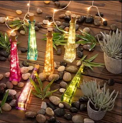 Battery Operated Decorative Cork String Fairy Lights for Decorations LASATECH