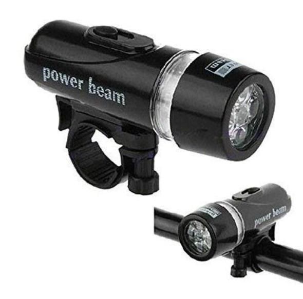 Bicycle Light 5 LED Power Beam Front Headlight Torch LASATECH
