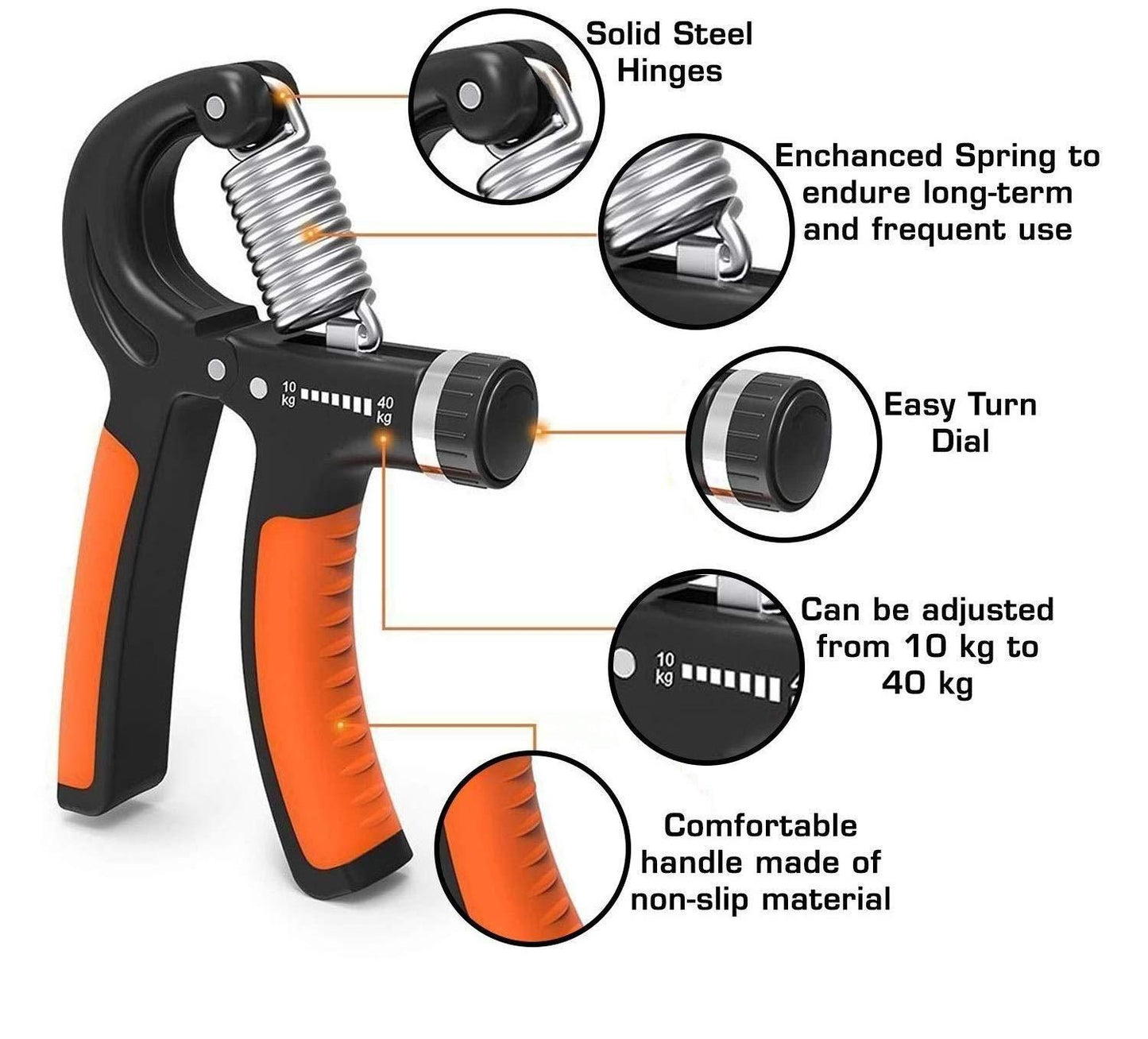 Adjustable Hand Grip Strengthener LASATECH