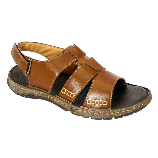 AM PM Men's Daily wear Leather Sandals LASATECH